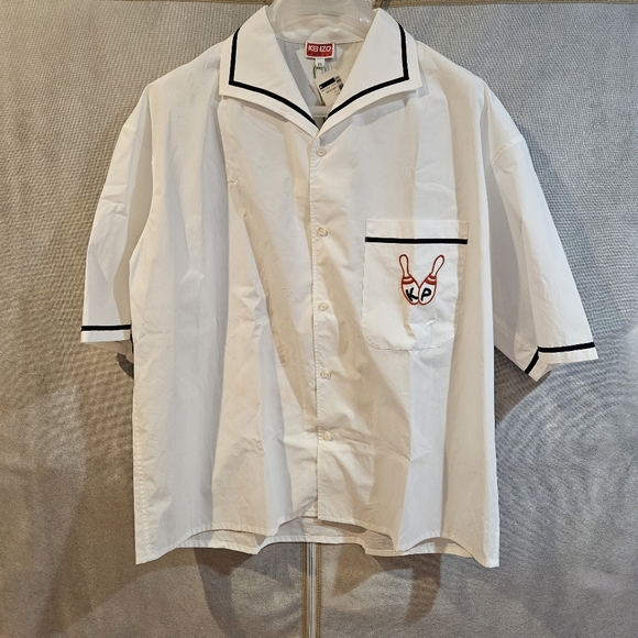 KENZO Embellished Bowling Elephant Hawaiian Shirt - Picture 3 of 8